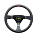 Volant OMP WRC couverture rouge cuir