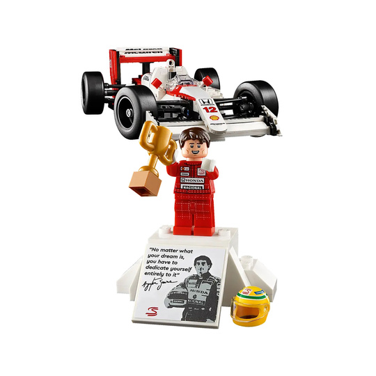 Maquette de voiture McLaren MP4/4 & Ayrton Senna de LEGO ICONS