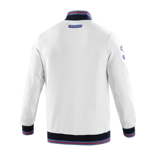 Sweat Zippé Sparco Martini Racing blanc