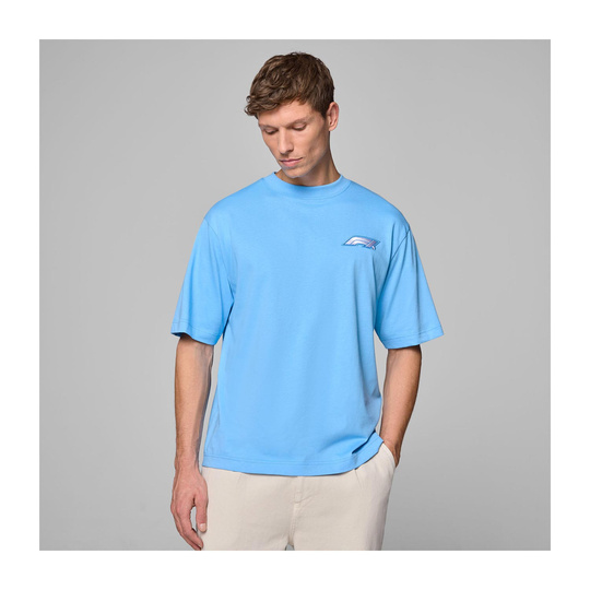 T-Shirt Homme Heritage Logo bleu Formula 1 2025