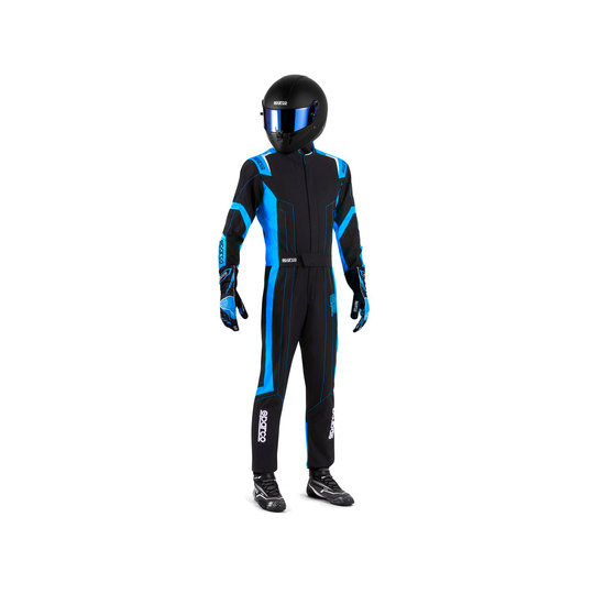 Combinaison enfant karting FIA Sparco THUNDER noir/bleu