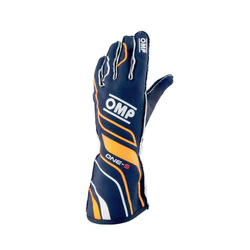 Gants de rallye  OMP ONE-S MY20 bleu marins (approbation FIA)