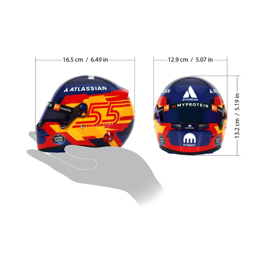 Miniature 1:2 Casque Carlos Sainz Williams Racing 2025