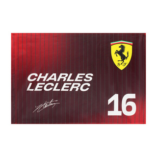Drapeau Charles Leclerc Scuderia Ferrari F1 2025