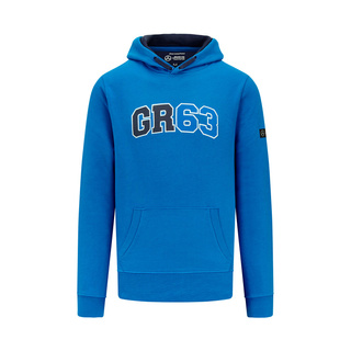 Sweat capuche Homme George Russell Hoodie Blue Mercedes AMG F1 