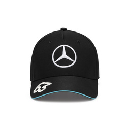 Casquette baseball enfant noire Russell Team Mercedes AMG F1 2024