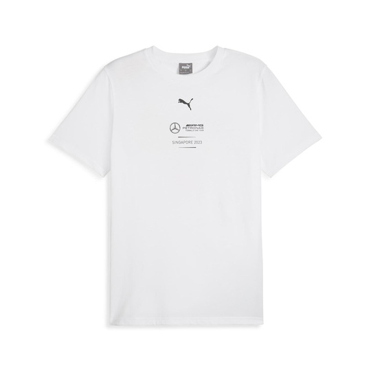 T-shirt homme Singapore Mercedes AMG F1 blanc