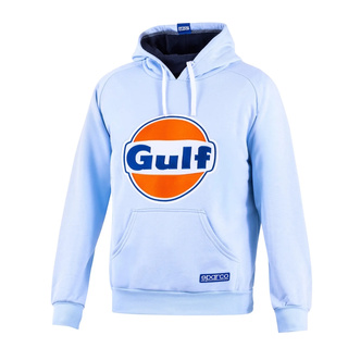 Sweat à capuche Sparco GULF bleu ciel