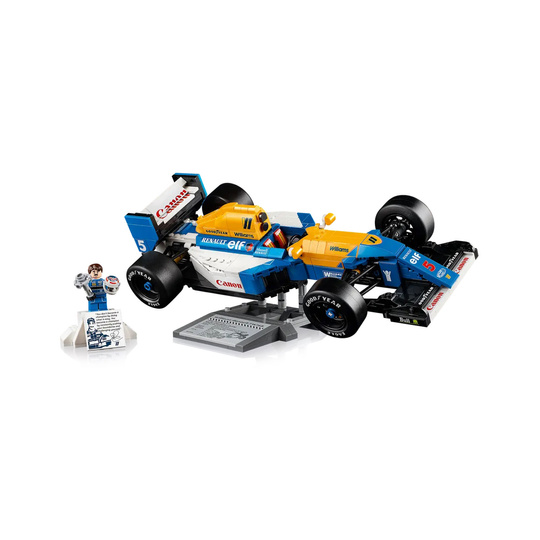 Maquette de voiture Williams Racing FW14B & Nigel Mansell de LEGO ICONS