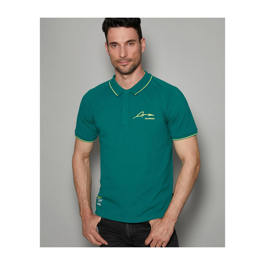 Polo homme Alonso Kimoa Aston Martin F1 vert