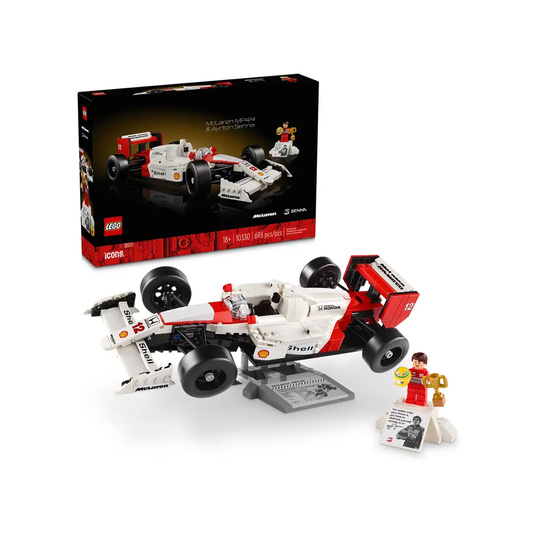 Maquette de voiture McLaren MP4/4 & Ayrton Senna de LEGO ICONS