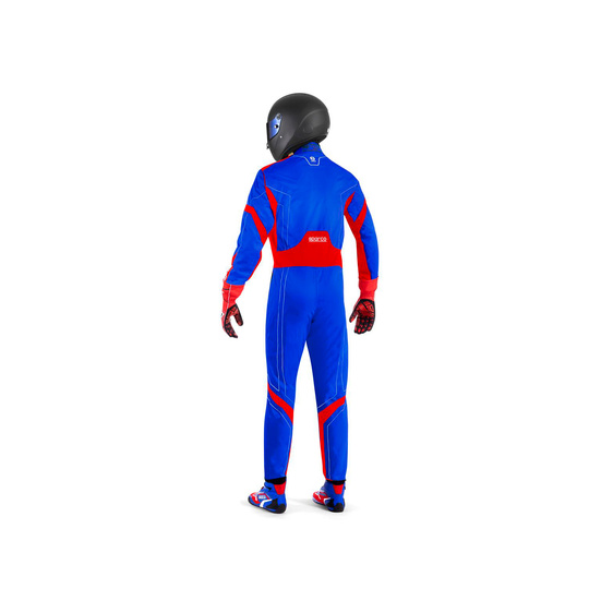 Combinaison karting FIA Sparco THUNDER bleu/rouge