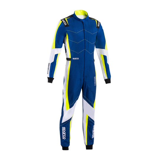 Ensemble de karting  Sparco KERB bleu/jaune (FIA)
