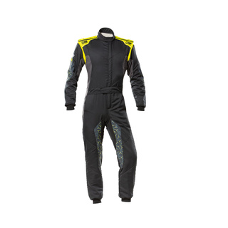 Combinaison FIA OMP TECNICA HYBRID noir-jaune