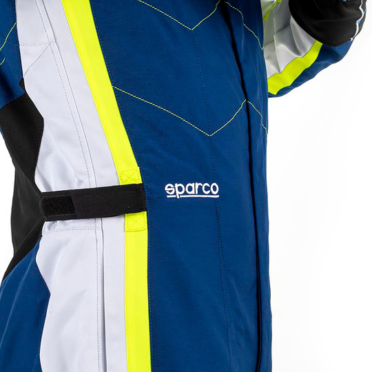 Ensemble de karting  Sparco KERB bleu/jaune (FIA)
