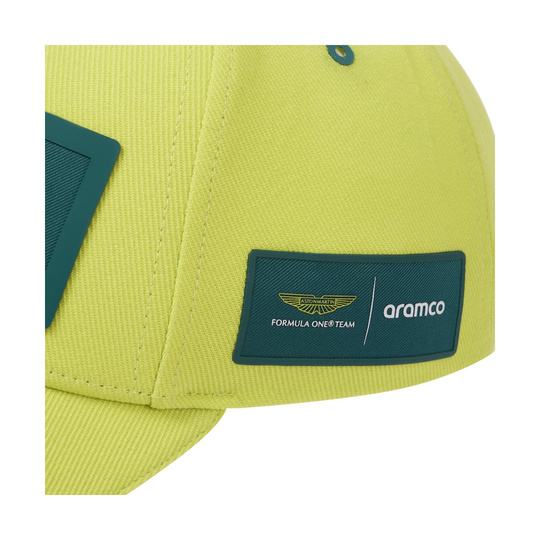 Casquette de baseball Patch Alonso Kimoa Aston Martin F1 2024 citron vert