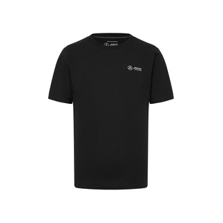 T-shirt noir avec petit logo Mercedes AMG F1 2024 pour hommes