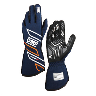 Gants de rallye  OMP ONE-S MY25 bleu marins (approbation FIA)