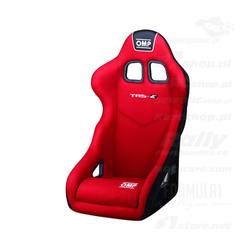 Fauteuil  OMP TRS MY14 rouge (approbation FIA)