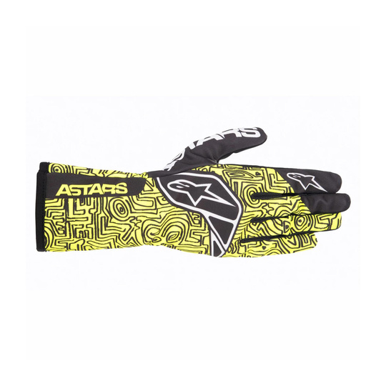 Gants de karting Alpinestars TECH-1 K RACE V2 VERTICAL jaune