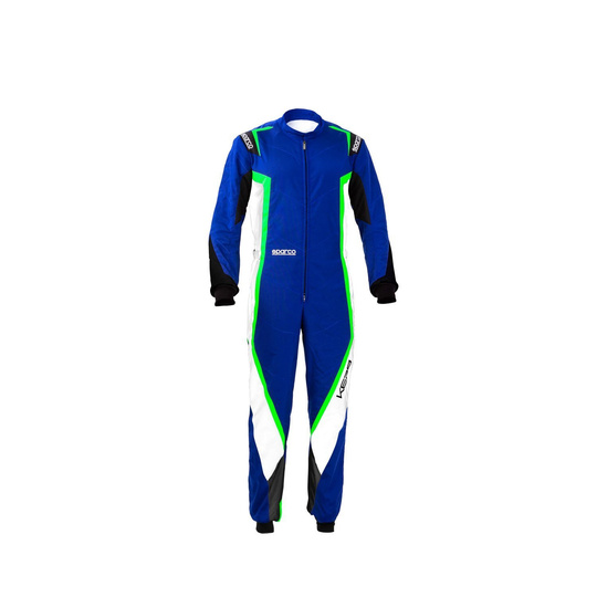 Ensemble enfant de karting  Sparco KERB MY20 bleu-vert (CIK-FIA)