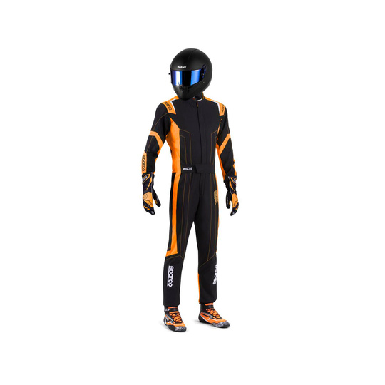 Combinaison enfant karting FIA Sparco THUNDER noir/orange
