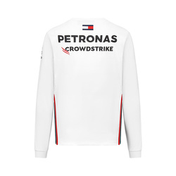 T-shirt Longsleeve homme blanc Team Mercedes AMG F1 