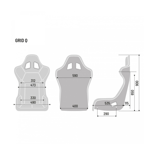 Fauteuil Sparco GRID Q MY19 (approbation FIA)