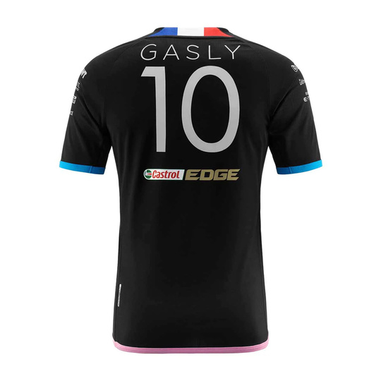 T-shirt de l'équipe Gasly Team black Alpine Racing F1 