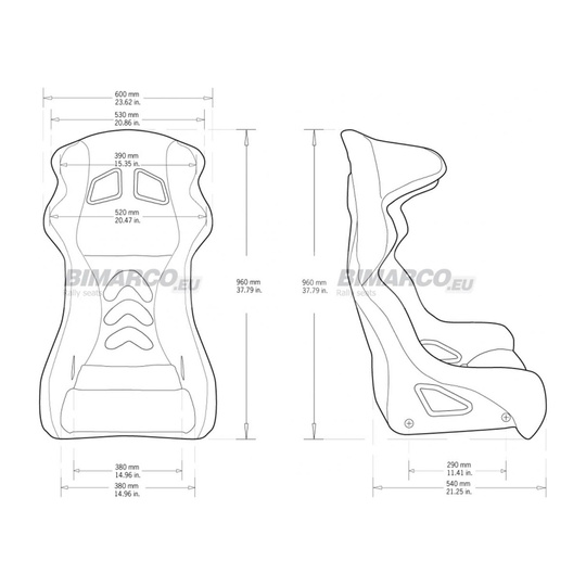 Baquet FIA Bimarco PHANTOM noir