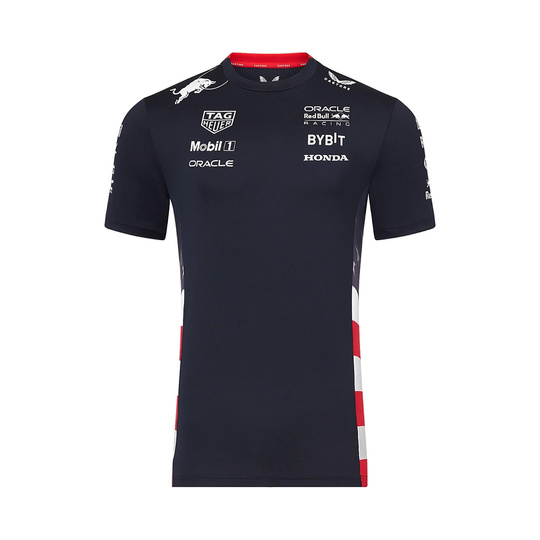 T-shirt pour hommes de l'équipe America Race Team Red Bull Racing 2024