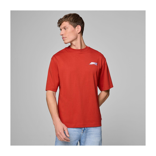 T-Shirt Homme Heritage Logo rouge Formula 1 2025