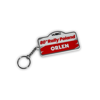 Porte-clés en caoutchouc Rally Poland WRC 2024
