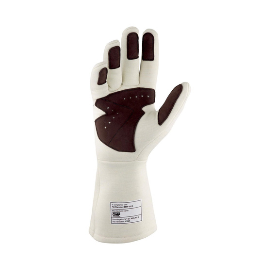 OMP Gants FIA DIJON MY25 crème