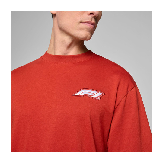 T-Shirt Homme Heritage Logo rouge Formula 1 2025