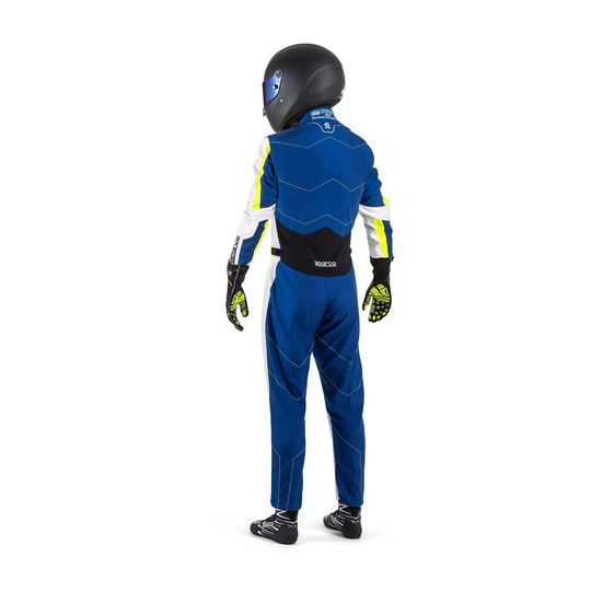 Ensemble de karting  Sparco KERB bleu/jaune (FIA)