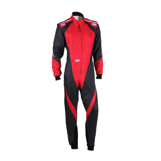 Combinaison karting enfant FIA OMP KS-3X 8877-2022 noir-rouge