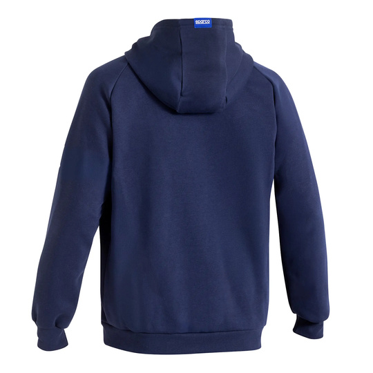Sweat-shirt à capuche homme Sparco Full Zip GULF MY25 bleu marine