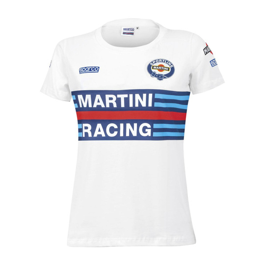 T-shirt femme Sparco Martini Racing blanc