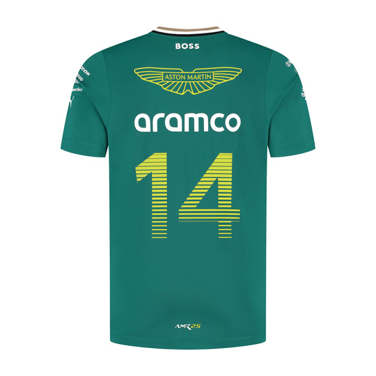 T-shirt homme Fernando Alonso Team Aston Martin F1 2025