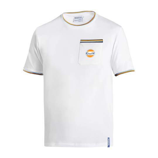T-shirt homme Sparco GULF pocket blanc