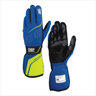 OMP Gants FIA TECNICA bleu-jaune