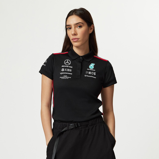 Polo femme Team Black Mercedes AMG F1 
