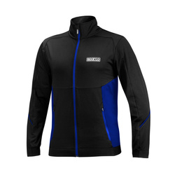 Sweat zippé Sparco MY22 noir-bleu