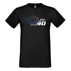 T-shirt homme Sparco 40TH noir