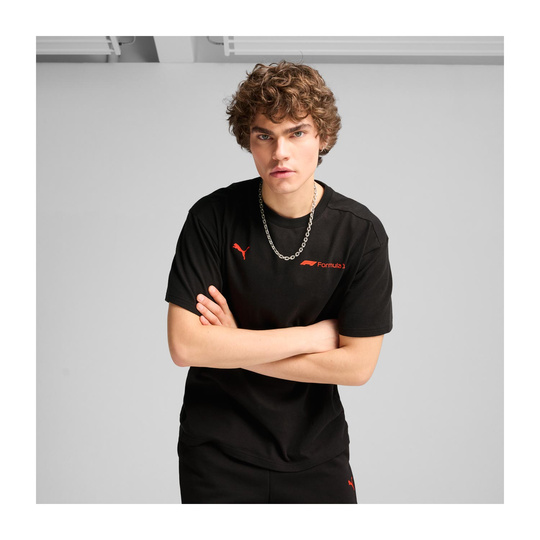 T-Shirt Homme Essential Relaxed Logo noir Formula 1 2025