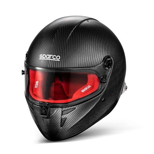 Casque FIA Intégral Sparco STEALTH RF CARBON rouge 
