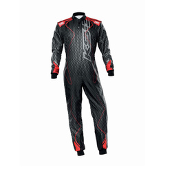 Combinaison enfant CIK-FIA OMP KS-3 ART noir-rouge