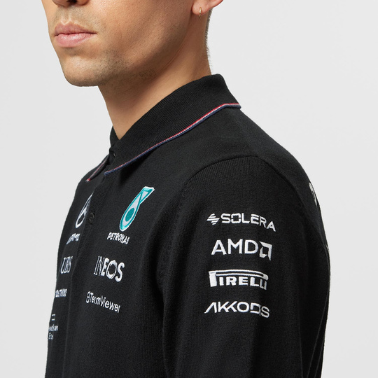 Polo homme LS Team Black Mercedes AMG F1 