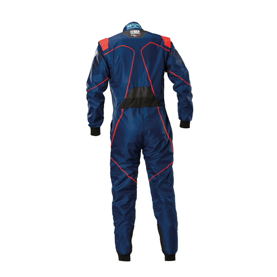 Combinaison karting FIA OMP KS-3X Art 8877-2022 bleu marine-rouge